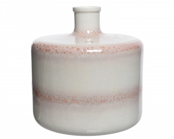 Steingut Vase Farbverlauf 16x30,5cm weiß/pastell